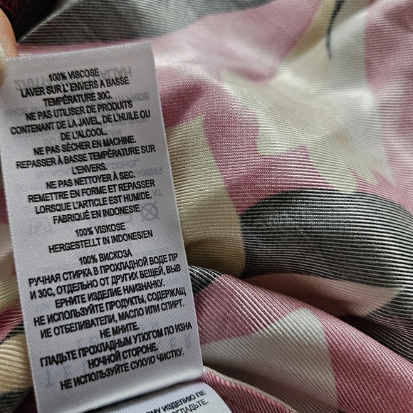 Ted Baker Thaliah Abstract Floral Print Woven Cami Top XS NWT Bright Pink - Picture 11 of 15